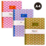 ΤΕΤΡΑΔΙΟ ΔΙΠΛΟ ΣΠΙΡΑΛ A4 FLORAL 200ΣΕΛ. 80GSM 3 ΑΣΟΡΤΙ FANCY ΣΧΕΔΙΑ PUKKA - Image 3