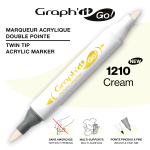 ΜΑΡΚΑΔΟΡΟΙ ΑΚΡΥΛΙΚΟΙ ΔΙΠΛΗ ΜΥΤΗ ΠΙΝΕΛΟ CREAM  ΚΟΥΤΙ 3 ΤΕΜΑΧΙΩΝ GRAPH IT GO OZ