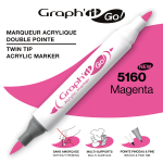 ΜΑΡΚΑΔΟΡΟΙ ΑΚΡΥΛΙΚΟΙ ΔΙΠΛΗ ΜΥΤΗ ΠΙΝΕΛΟ MAGENTA ΚΟΥΤΙ 3 ΤΕΜΑΧΙΩΝ GRAPH IT GO OZ