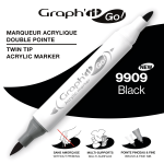 ΜΑΡΚΑΔΟΡΟΙ ΑΚΡΥΛΙΚΟΙ ΔΙΠΛΗ ΜΥΤΗ ΠΙΝΕΛΟ BLACK  ΚΟΥΤΙ 3 ΤΕΜΑΧΙΩΝ GRAPH IT GO OZ