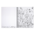 COLOURING JOTTA PAD ΜΕ ΔΙΠΛΟ ΣΠΙΡΑΛ  Β5 200ΣΕΛ. 80GSM FANCY ΣΧΕΔΙΟ PUKKA - Image 2